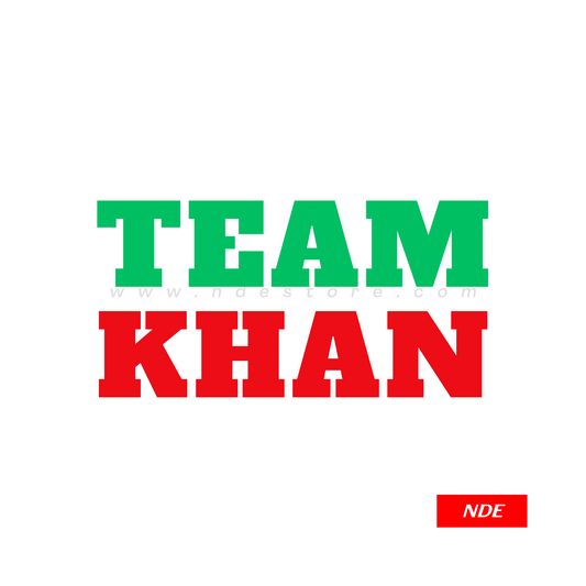 STICKER, TEAM KHAN