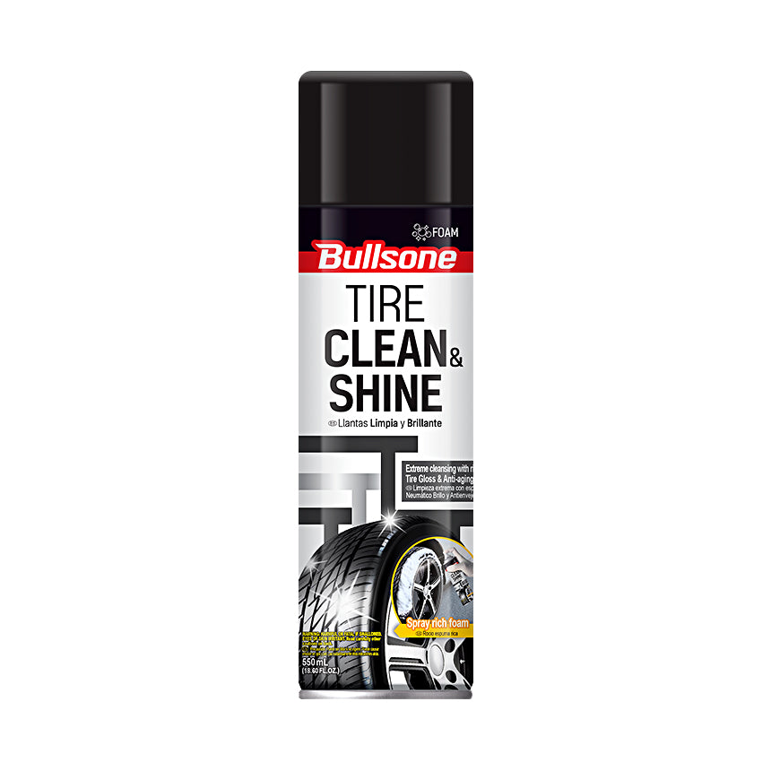 TIRE POLISH SPRAY  - TIRE CLEAN & SHINE SPRAY BULLSONE