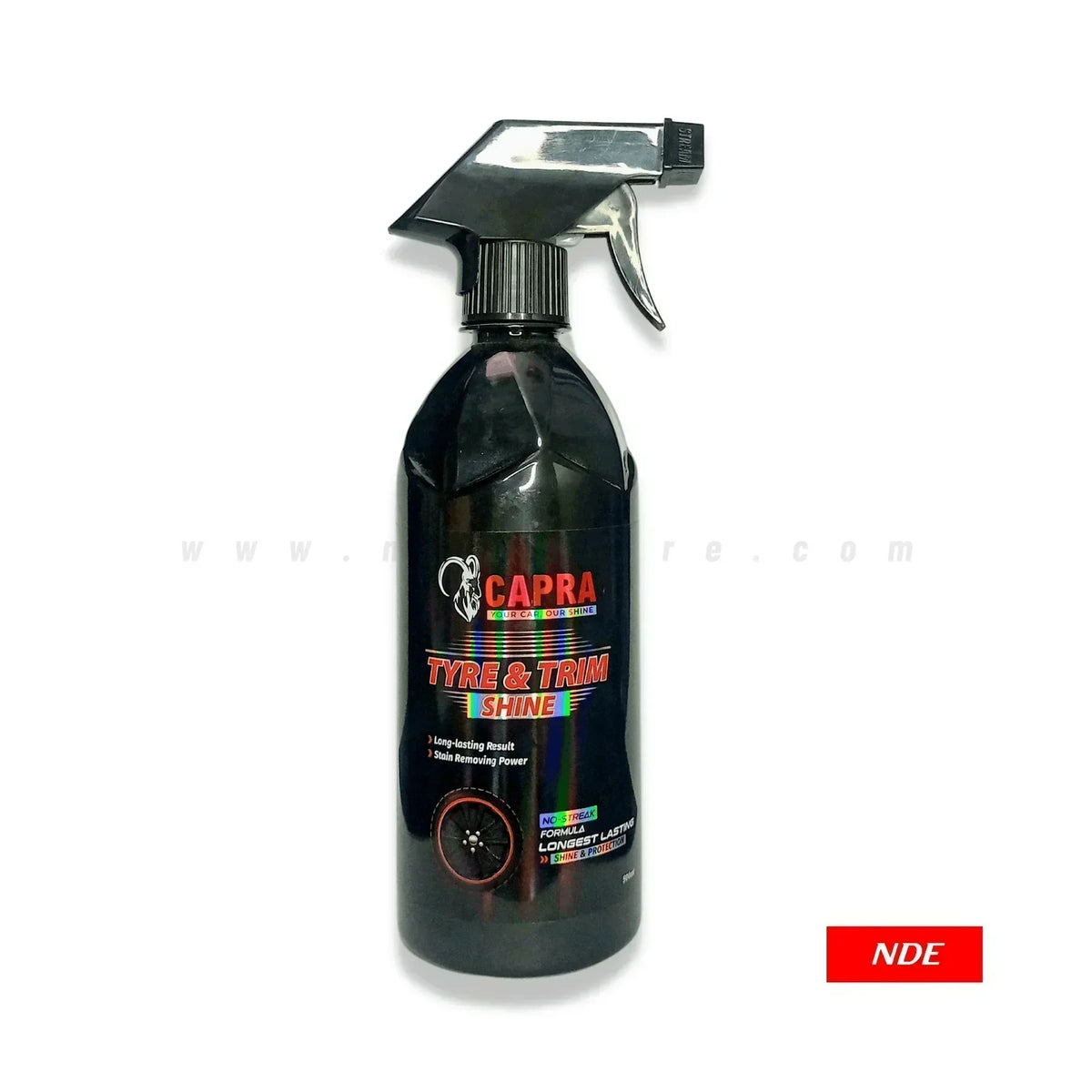CAPRA TIRE AND TRIM SHINE SPRAY 500ML NDE STORE