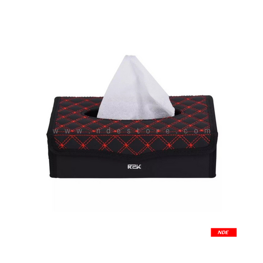 TISSUE BOX 7D STYLE RED WITH RED STITCH - ndestore.com