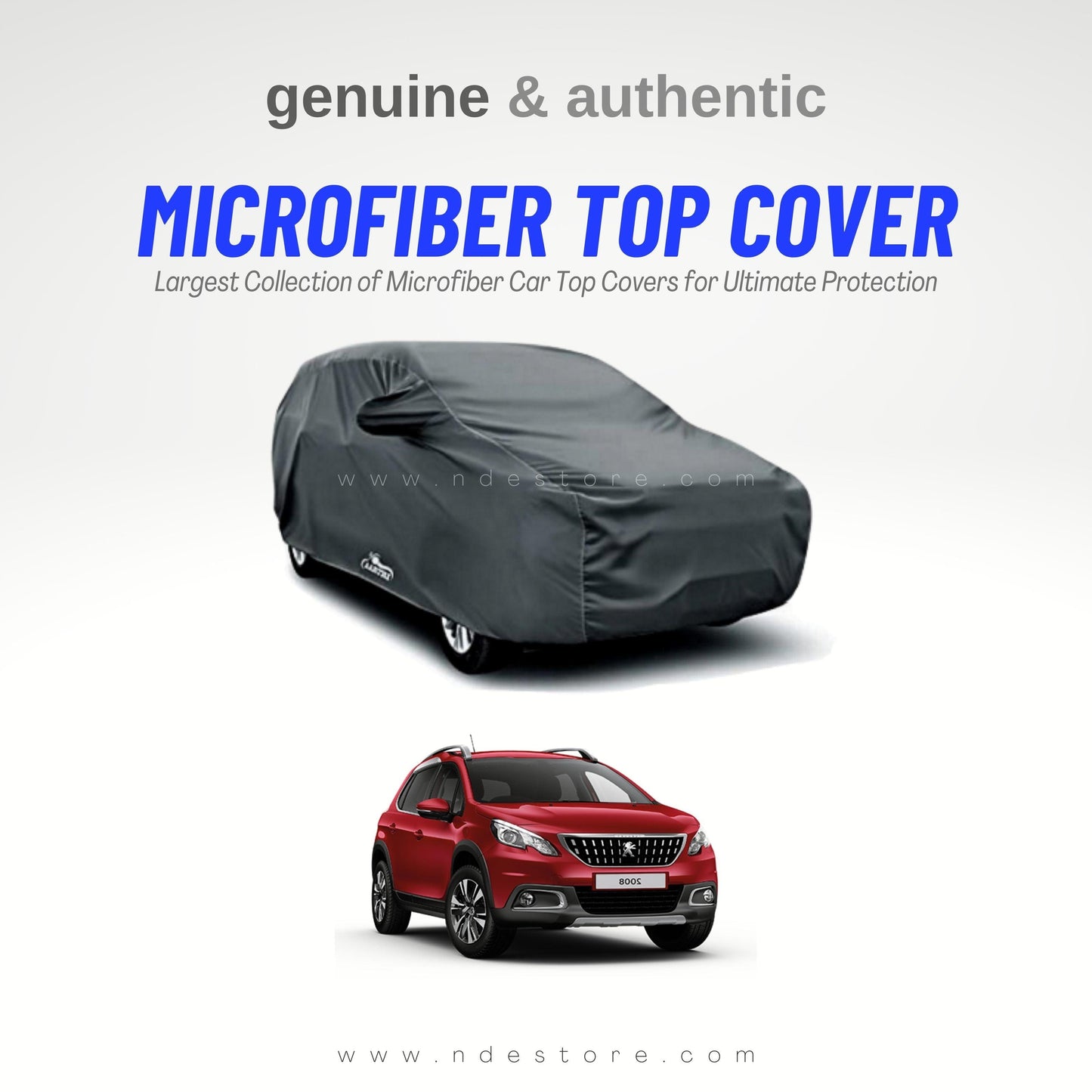 TOP COVER MICROFIBER FOR PEUGEOT 2008 - ndestore.com