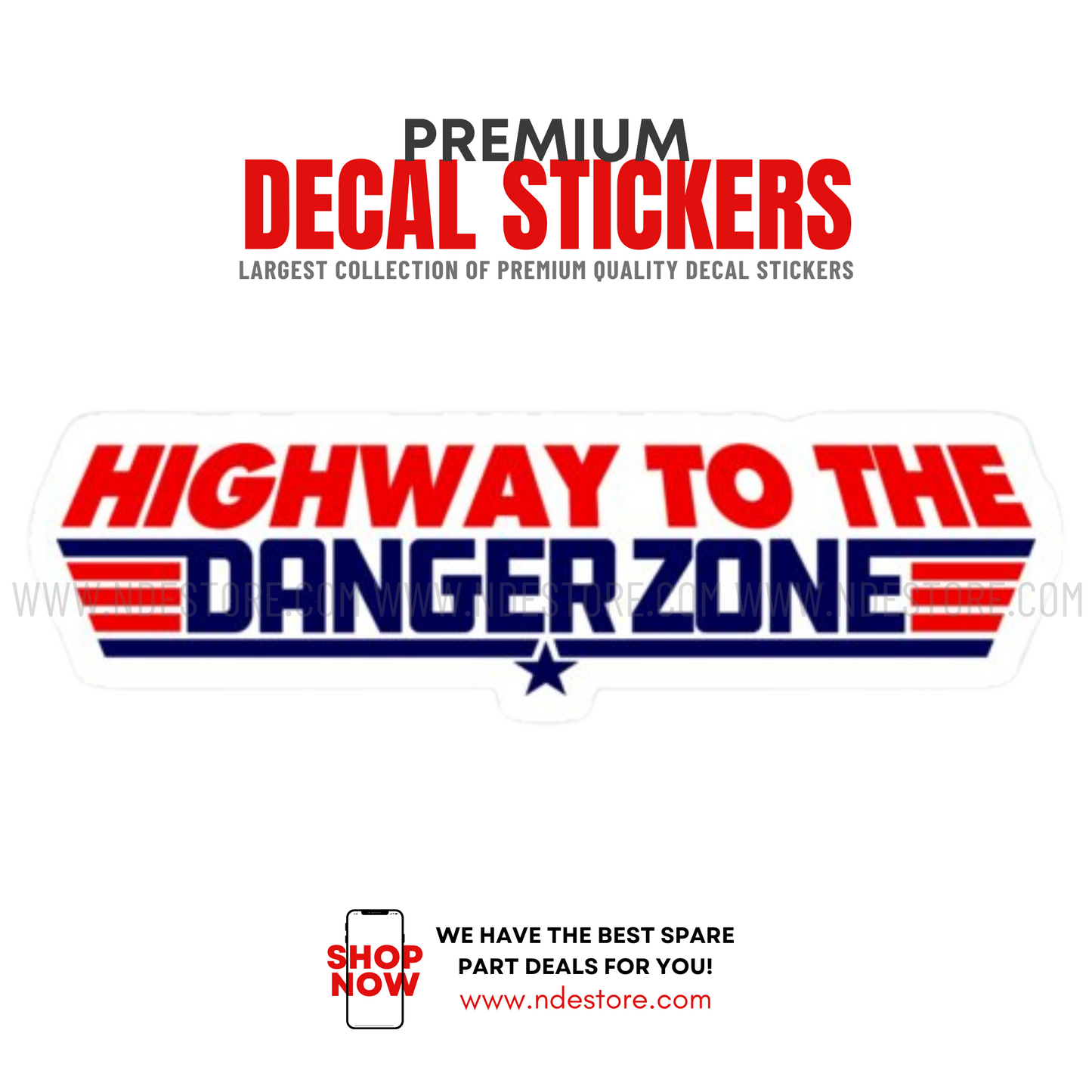 STICKER DANGER ZONE