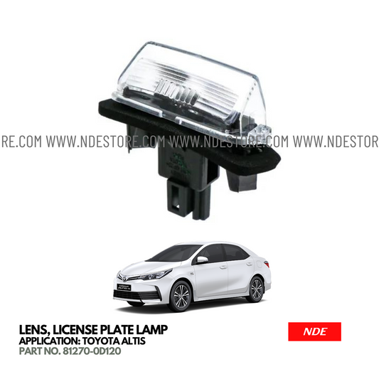 LAMP ASSY LICENSE PLATE FOR TOYOTA ALTIS