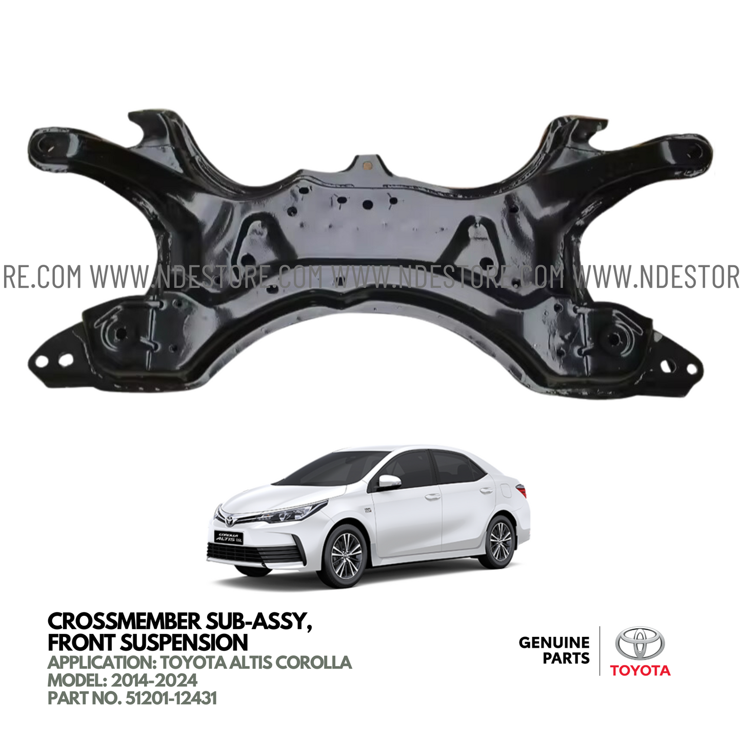 CROSS MEMBER SUB ASSY FRONT SUSPENSION FOR TOYOTA COROLLA