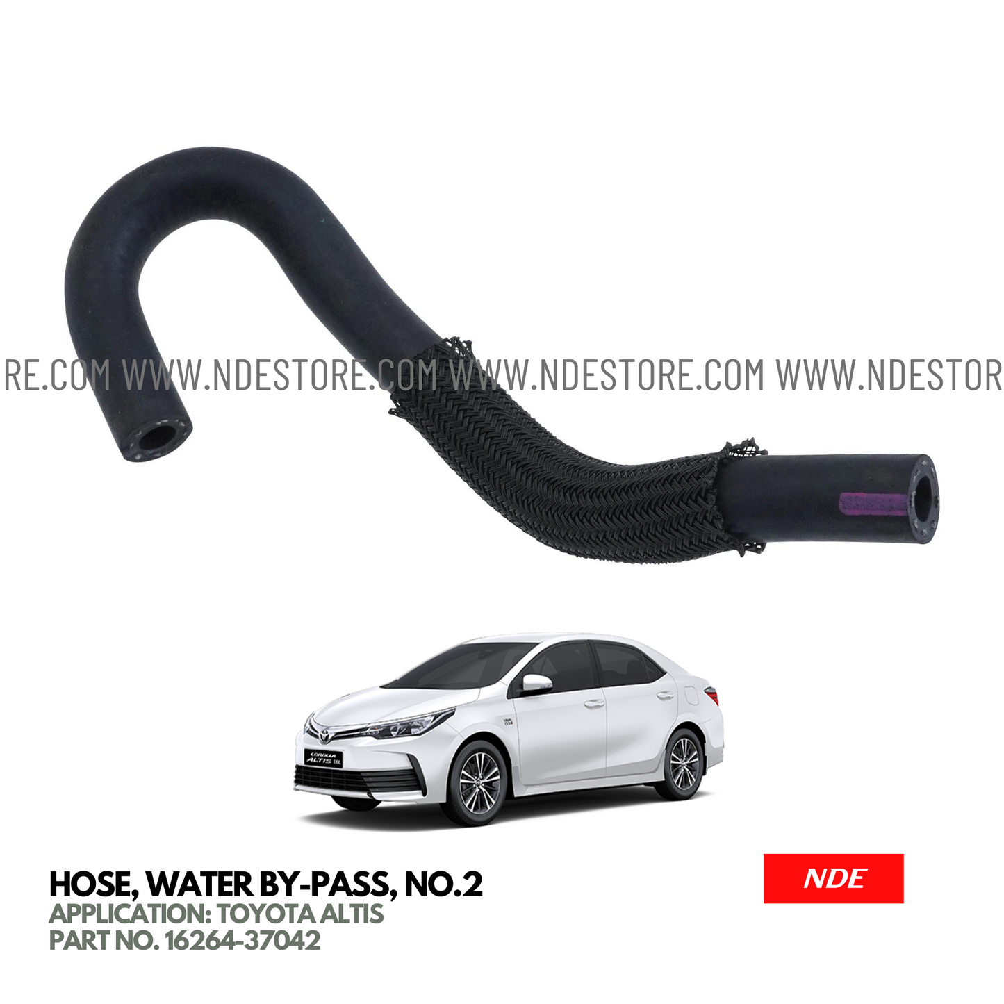 HOSE PIPE WATER BY PASS HOSE NO 2 FOR TOYOTA ALTIS (2008-2024)