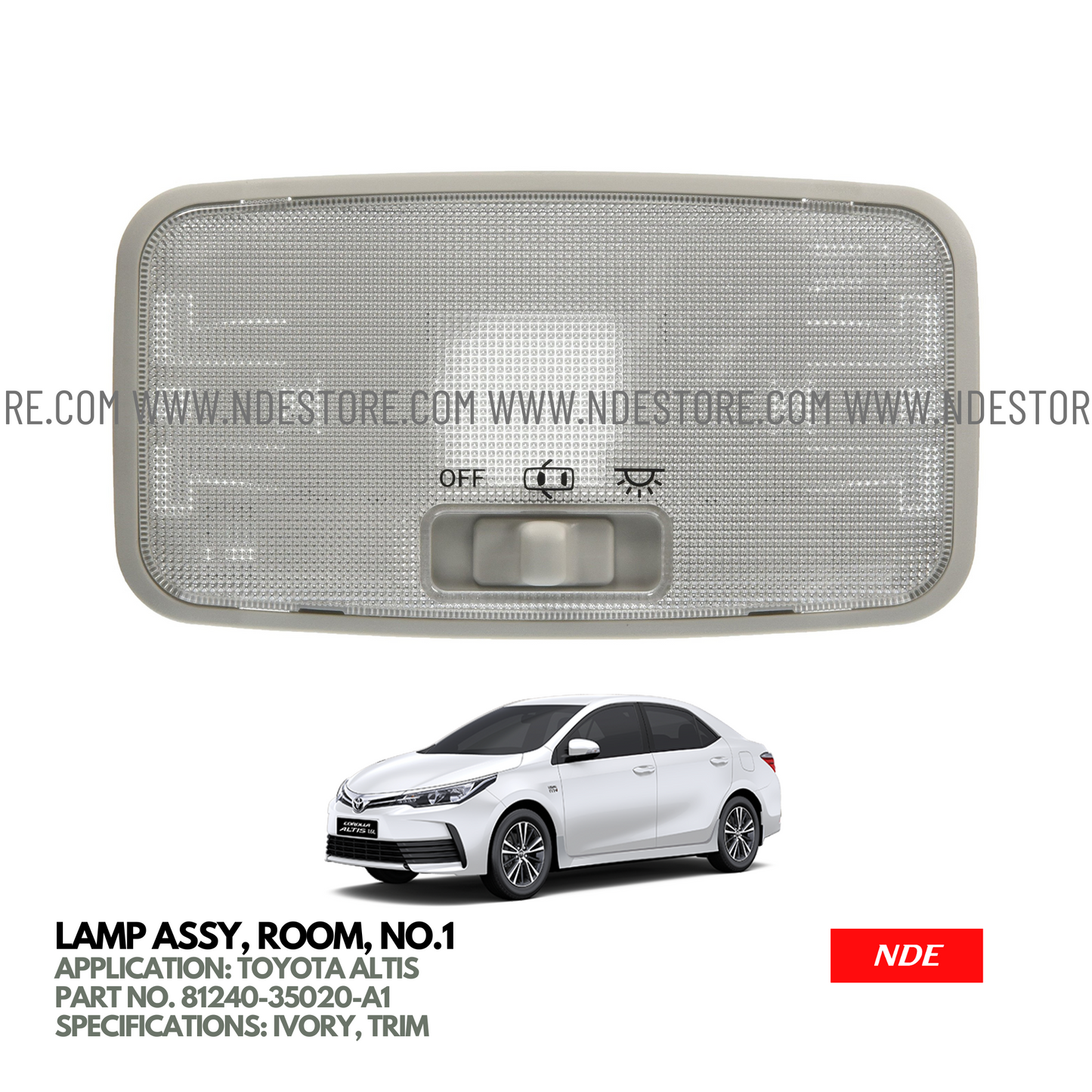 ROOF LIGHT FOR TOYOTA ALTIS