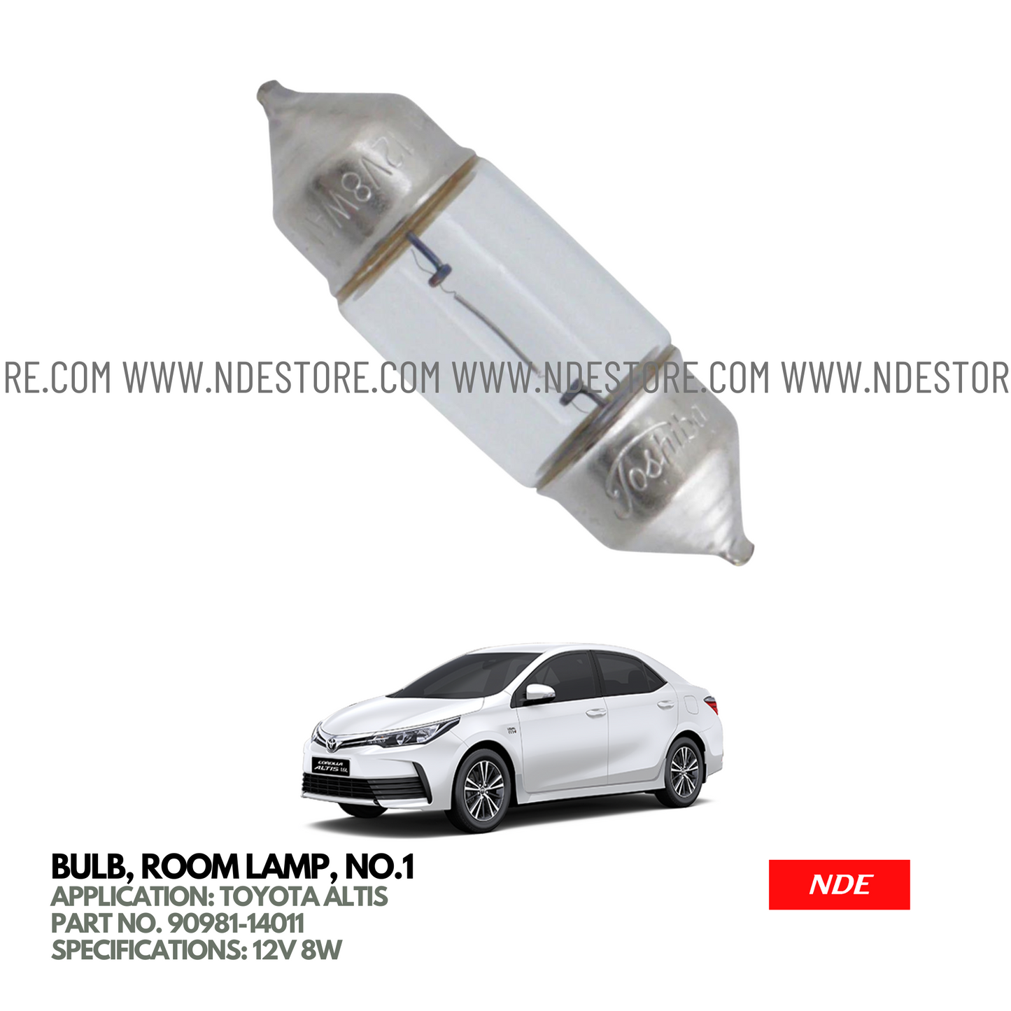 BULB ROOF LIGHT FOR TOYOTA ALTIS