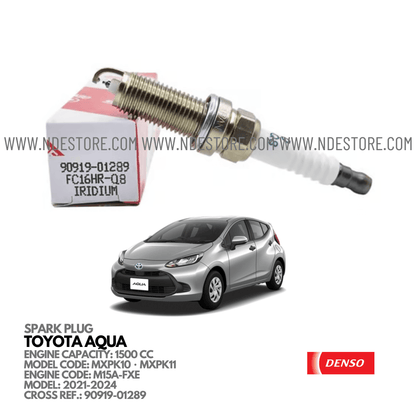 SPARK PLUG DENSO IRIDIUM FOR TOYOTA AQUA (2021-2024) - ndestore.com