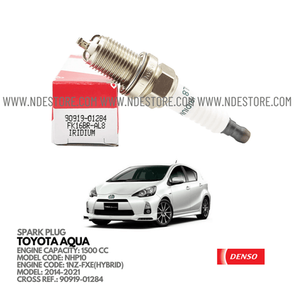 SPARK PLUG, TOYOTA GENUINE FOR TOYOTA AQUA (2014-2021) - ndestore.com