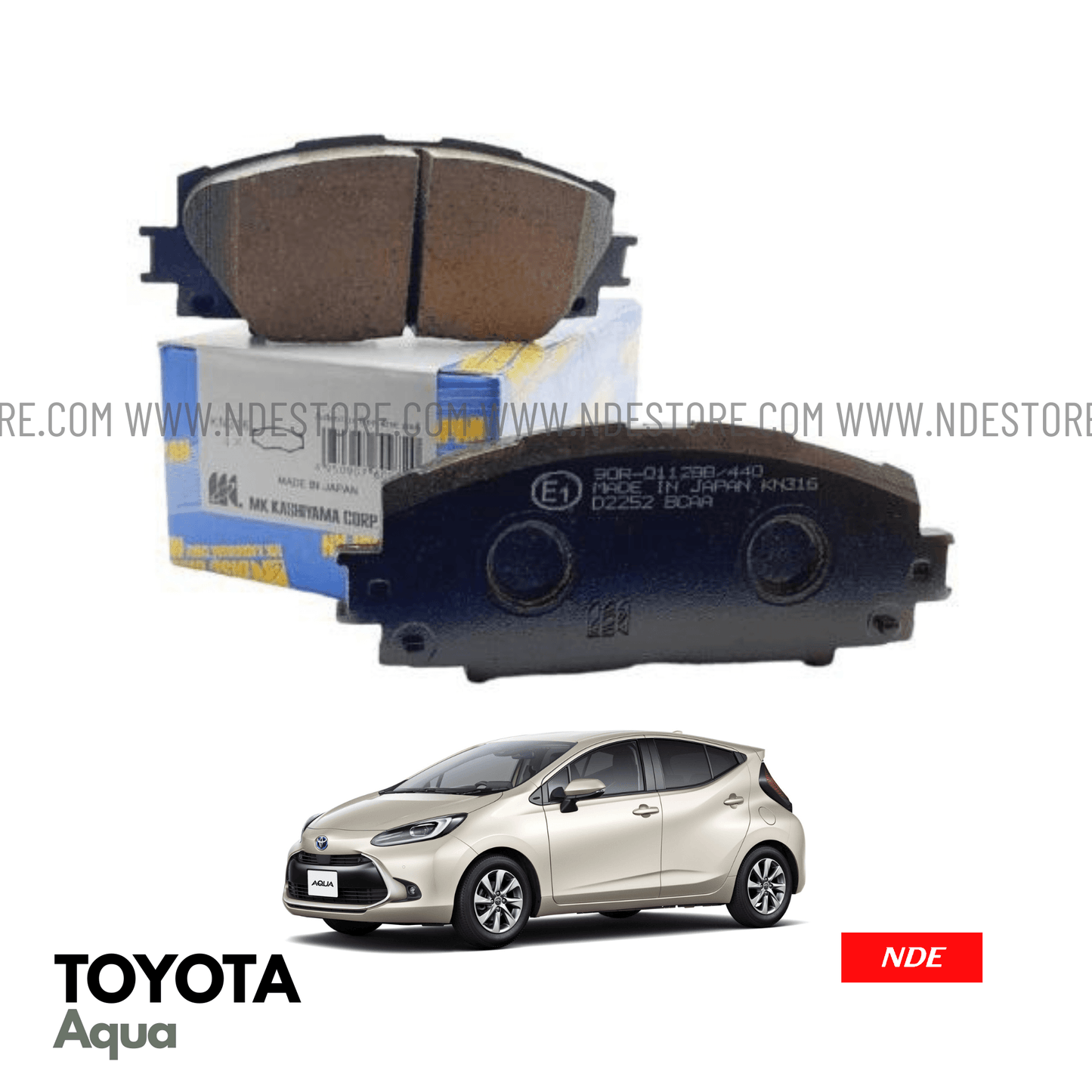 BRAKE DISC PAD FRONT FOR TOYOTA AQUA - MK JAPAN - ndestore.com