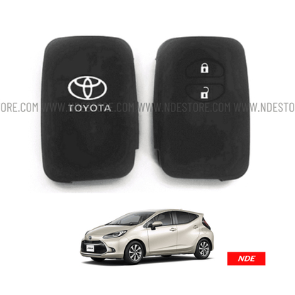 KEY COVER PREMIUM QUALITY FOR TOYOTA AQUA (2-BUTTON) - ndestore.com