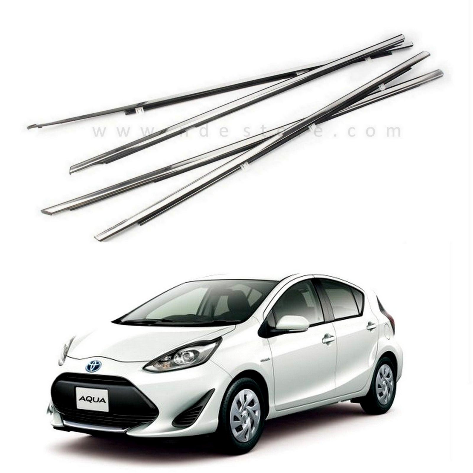 WEATHER STRIP CHROME COVER FOR TOYOTA AQUA - ndestore.com