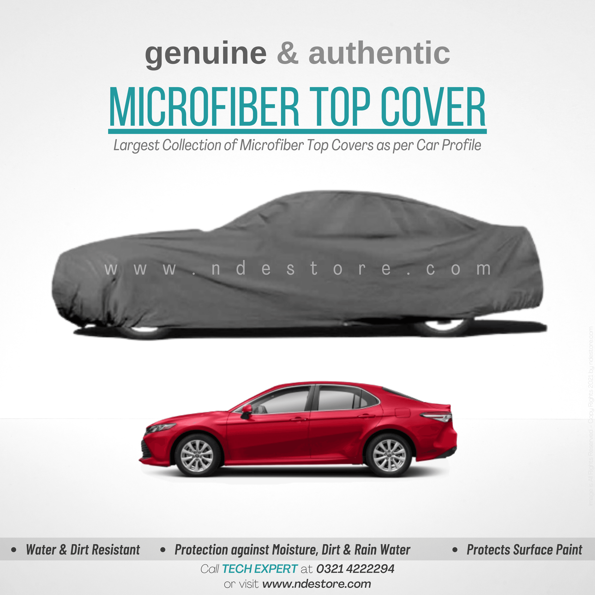 TOP COVER MICROFIBER FOR TOYOTA CAMRY (All Models) - ndestore.com