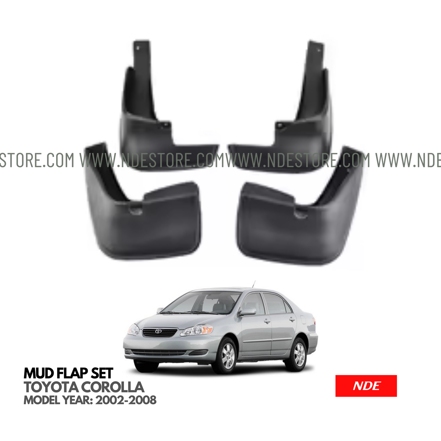 MUD FLAP SET FOR TOYOTA COROLLA (2002-2008)