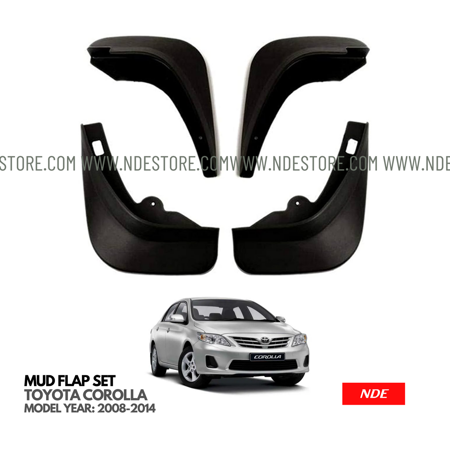 MUD FLAP SET FOR TOYOTA COROLLA (2008-2014)