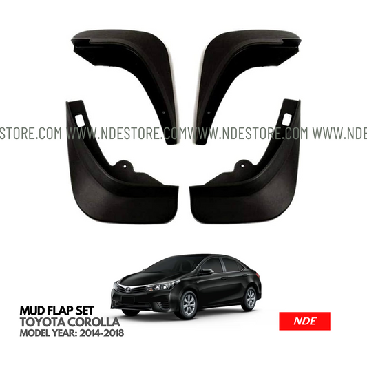 MUD FLAP SET FOR TOYOTA COROLLA (2014-2018)