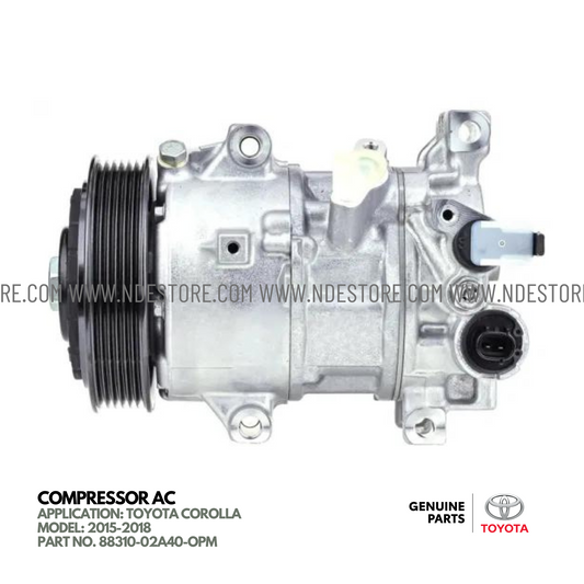 COMPRESSOR AC FOR TOYOTA COROLLA 160CC (2015 MODEL)