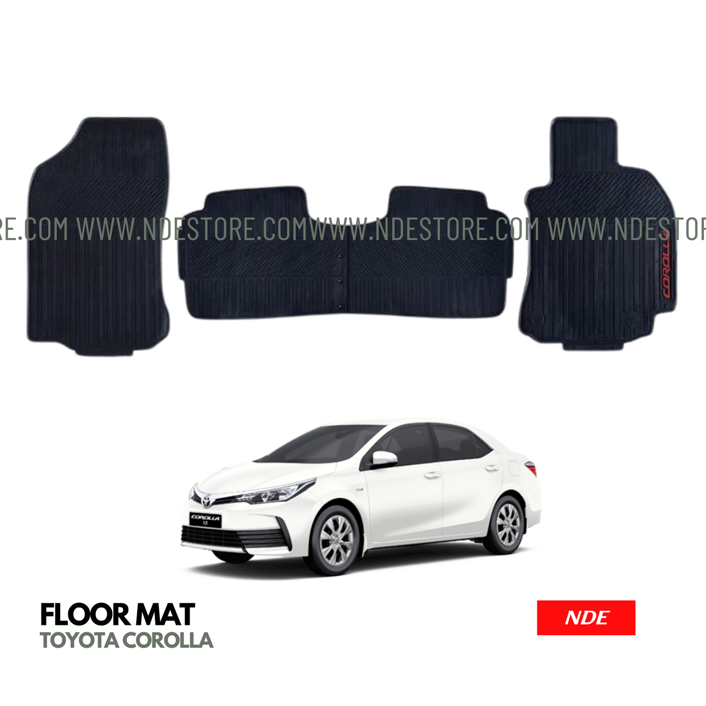 FLOOR MAT RUBBER FOR TOYOTA COROLLA (2014-2024)