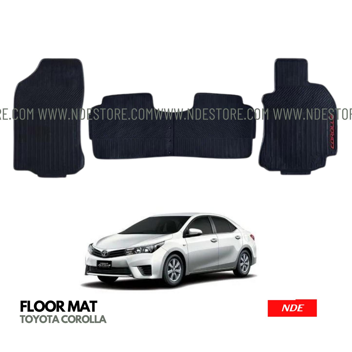 FLOOR MAT RUBBER FOR TOYOTA COROLLA (2014-2024)