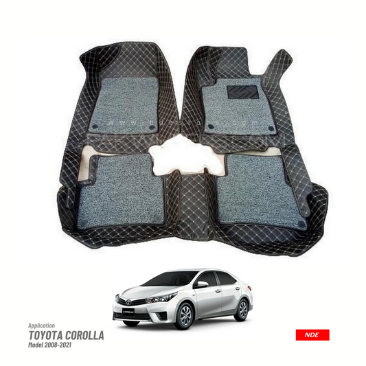 FLOOR MAT 9D STYLE FOR TOYOTA COROLLA (2008-2021)