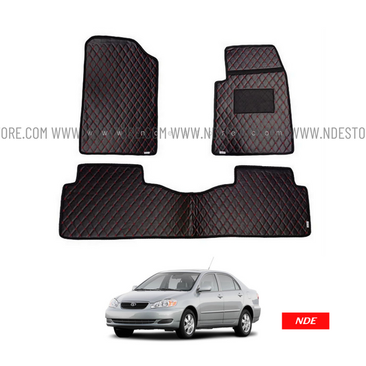 FLOOR MAT PREMIUM QUALITY FLAT 7D STYLE FOR TOYOTA COROLLA (2002-2008)