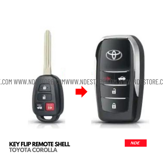 KEY FLIP REMOTE SHELL FOR TOYOTA COROLLA