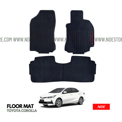 FLOOR MAT RUBBER FOR TOYOTA COROLLA (2014-2024)