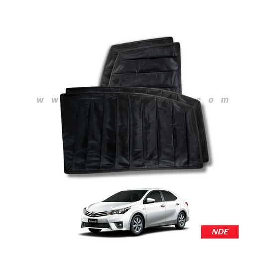 SUN SHADE BLACK WRINKLE FOR TOYOTA COROLLA (ALL MODELS)