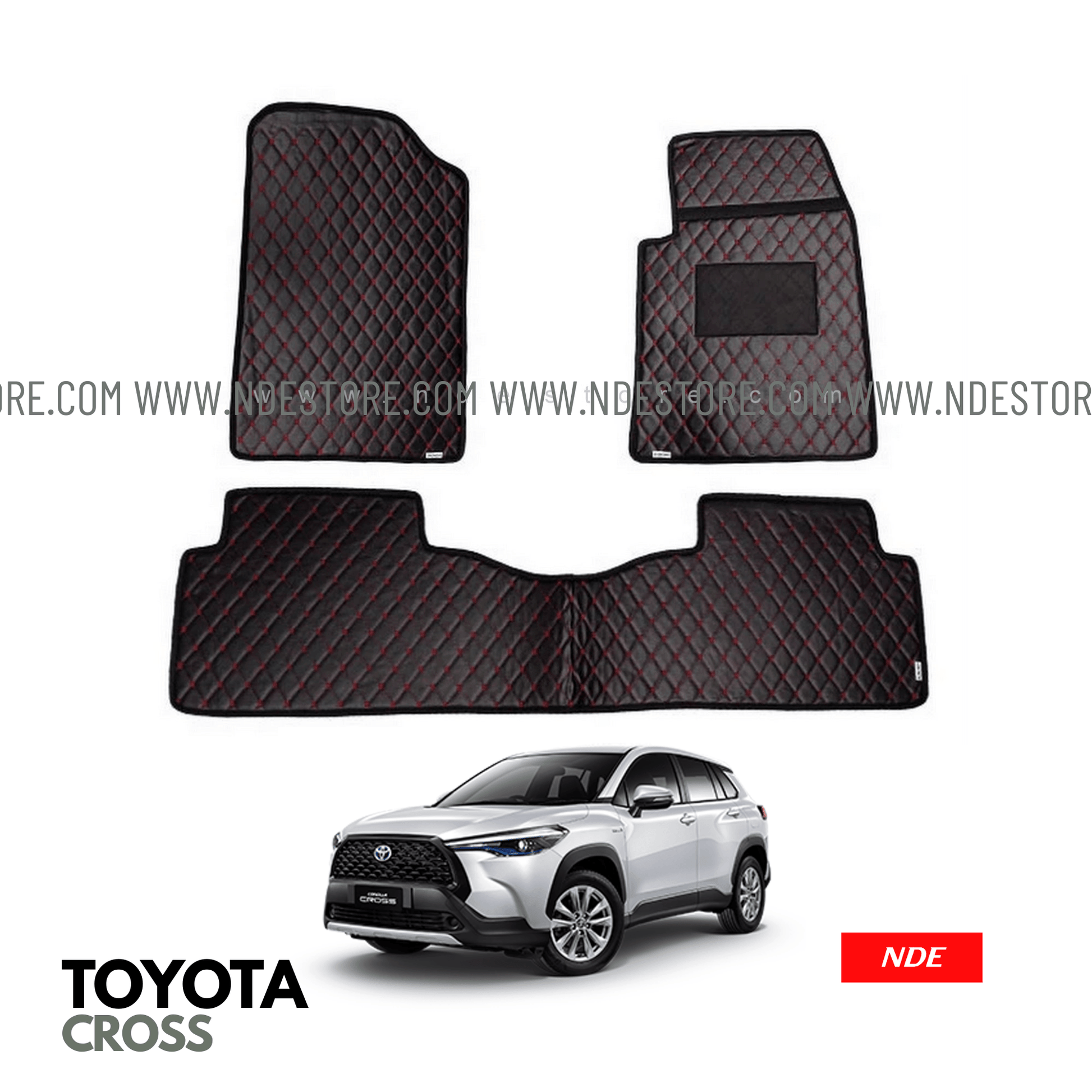 FLOOR MAT FLAT 7D STYLE FOR TOYOTA CROSS - ndestore.com