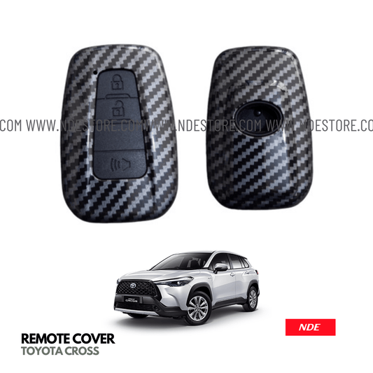 KEY COVER CARBON FIBER STYLE FOR TOYOTA CROSS - ndestore.com