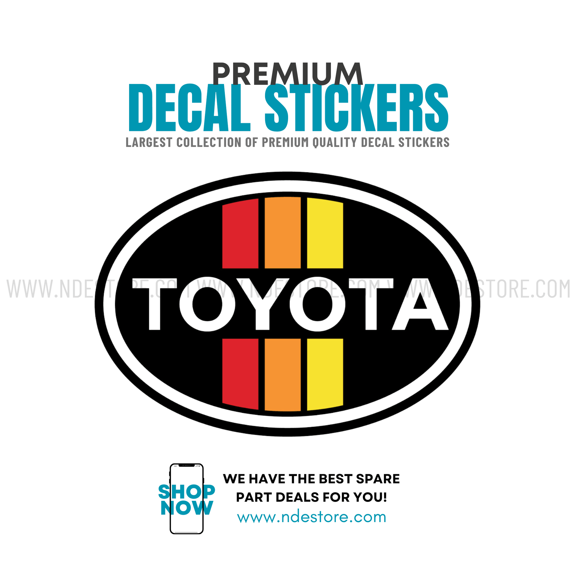 STICKER TOYOTA STRAPS - ndestore.com