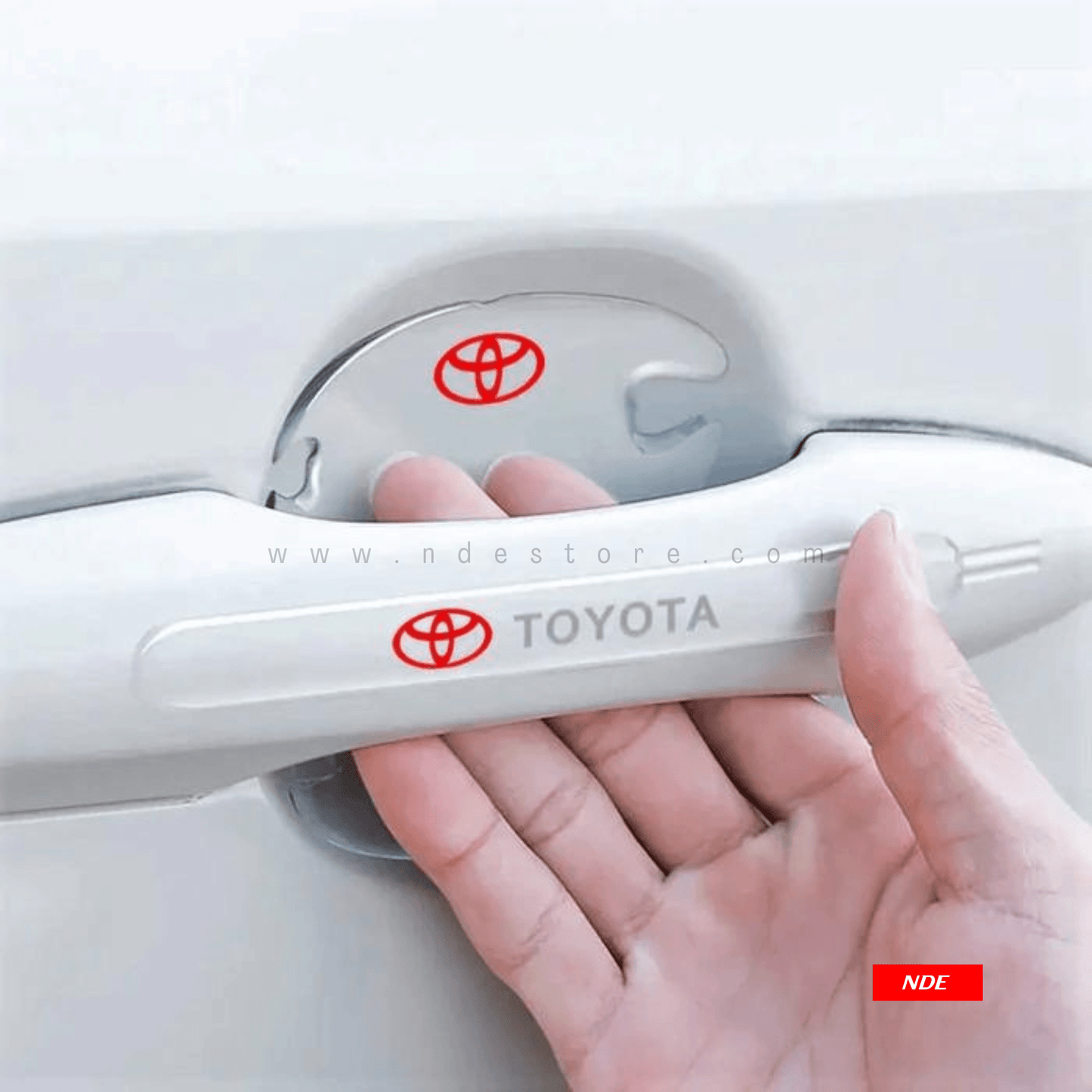 DOOR HANDLE GUARD TRANSPARENT PROTECTOR FOR TOYOTA - ndestore.com