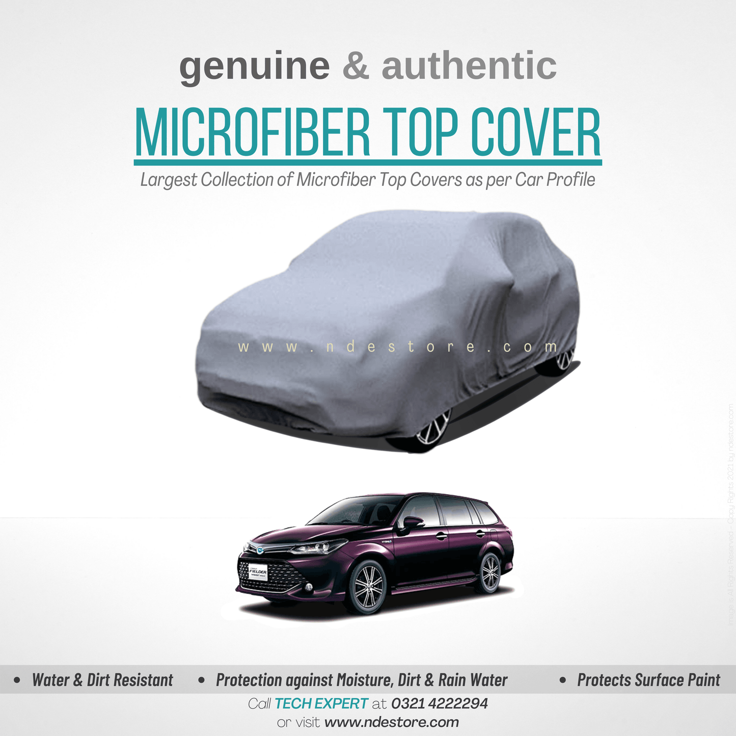 TOP COVER MICROFIBER FOR TOYOTA FIELDER (ALL MODELS) - ndestore.com