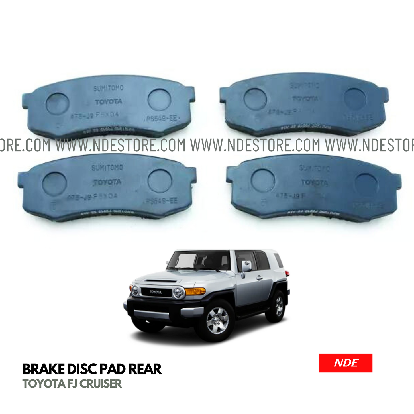 BRAKE, DISC PAD RER FOR TOYOTA FJ CRUISER - ndestore.com