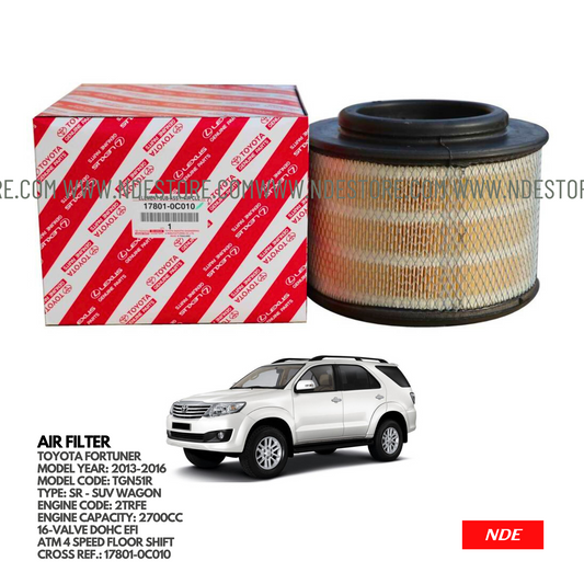 AIR FILTER ELEMENT GENUINE FOR TOYOTA FORTUNER (2013-2016)