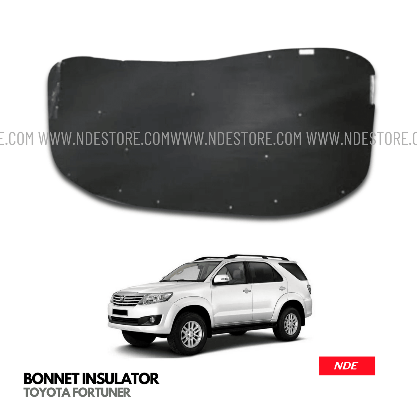 BONNET INSULATOR COVER FOR TOYOTA FORTUNER - ndestore.com