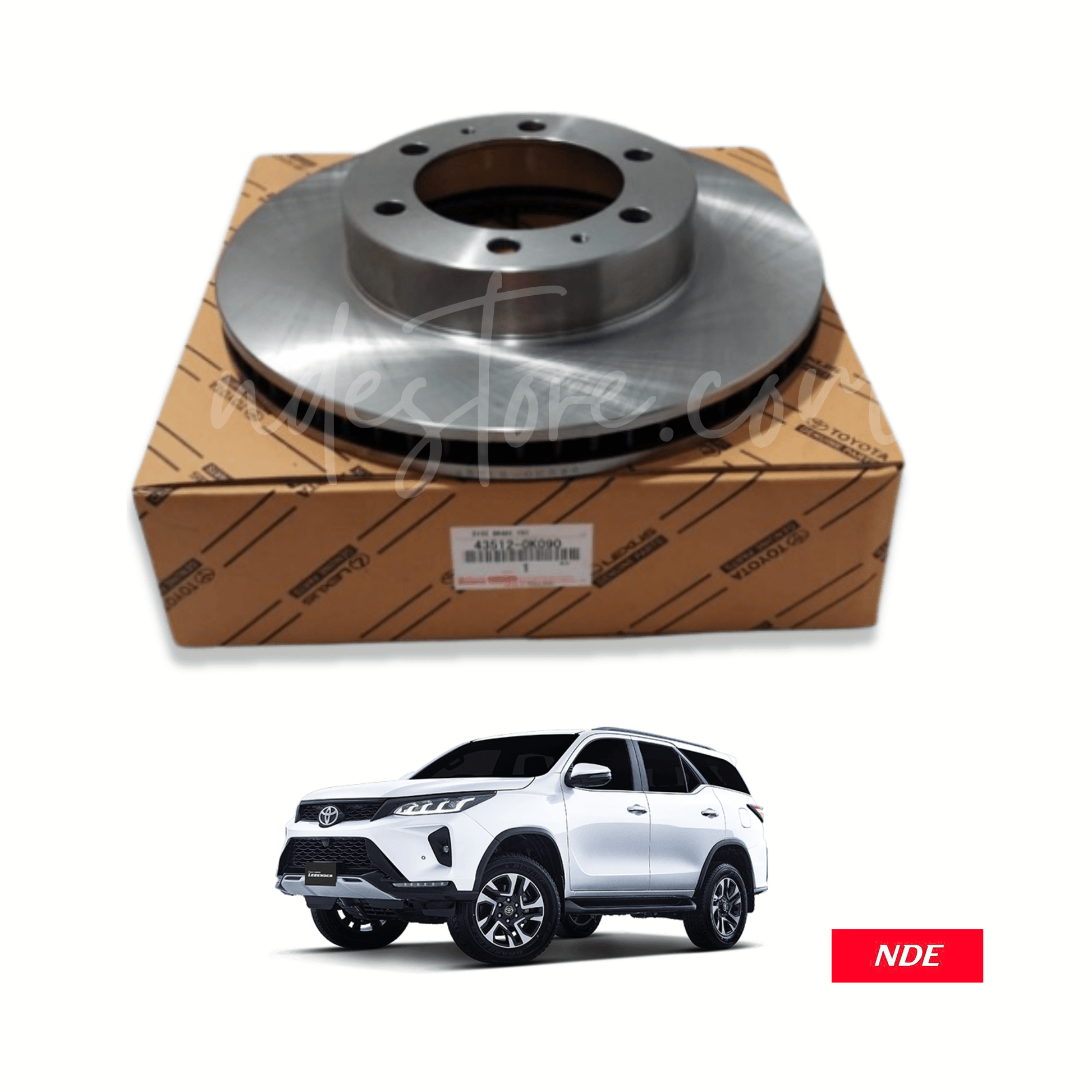 BRAKE WHEEL BRAKE ROTOR FRONT FOR TOYOTA FORTUNER (TOYOTA GENUINE PART) - ndestore.com