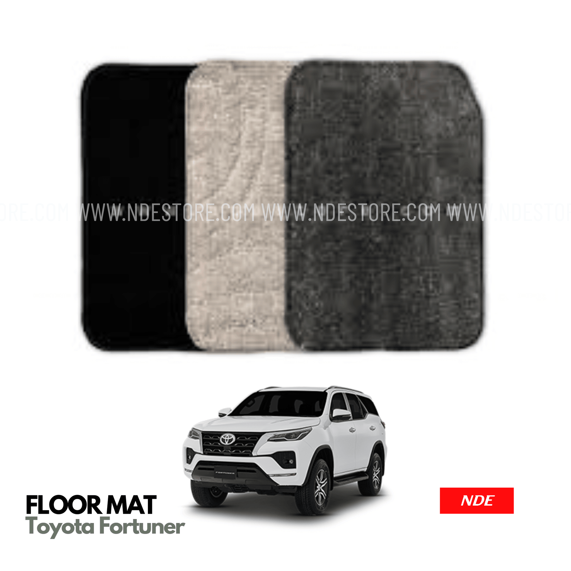 FLOOR MATS PREMIUM QUALITY FOR TOYOTA FORTUNER - ndestore.com