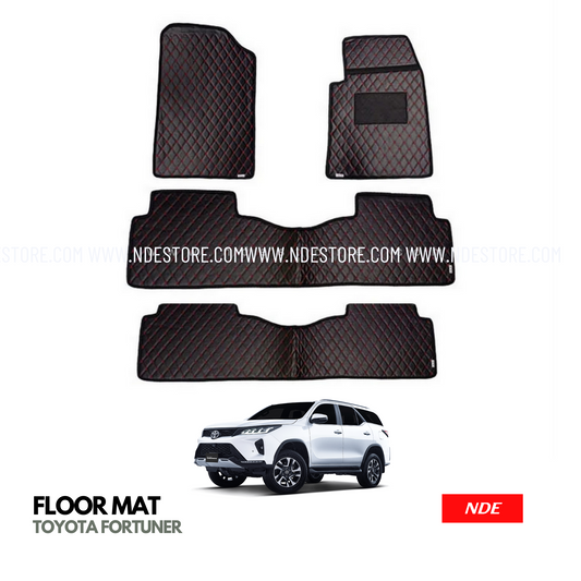 FLOOR MAT 7D FLAT STYLE FOR TOYOTA FORTUNER (2016-2024)