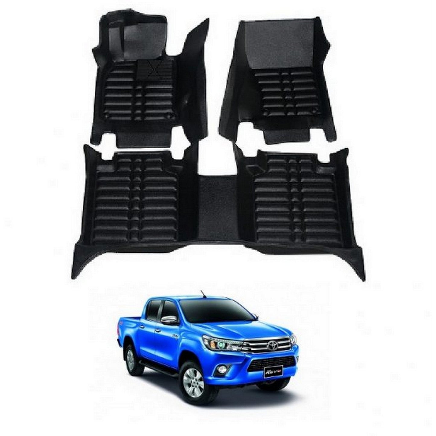 FLOOR MAT 5D STYLE FOR TOYOTA HILUX REVO