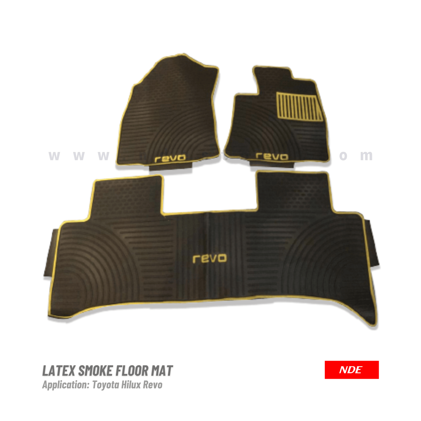 FLOOR MAT RUBBER / LATEX SMOKE TYPE FOR TOYOTA HILUX REVO (IMPORTED) - ndestore.com