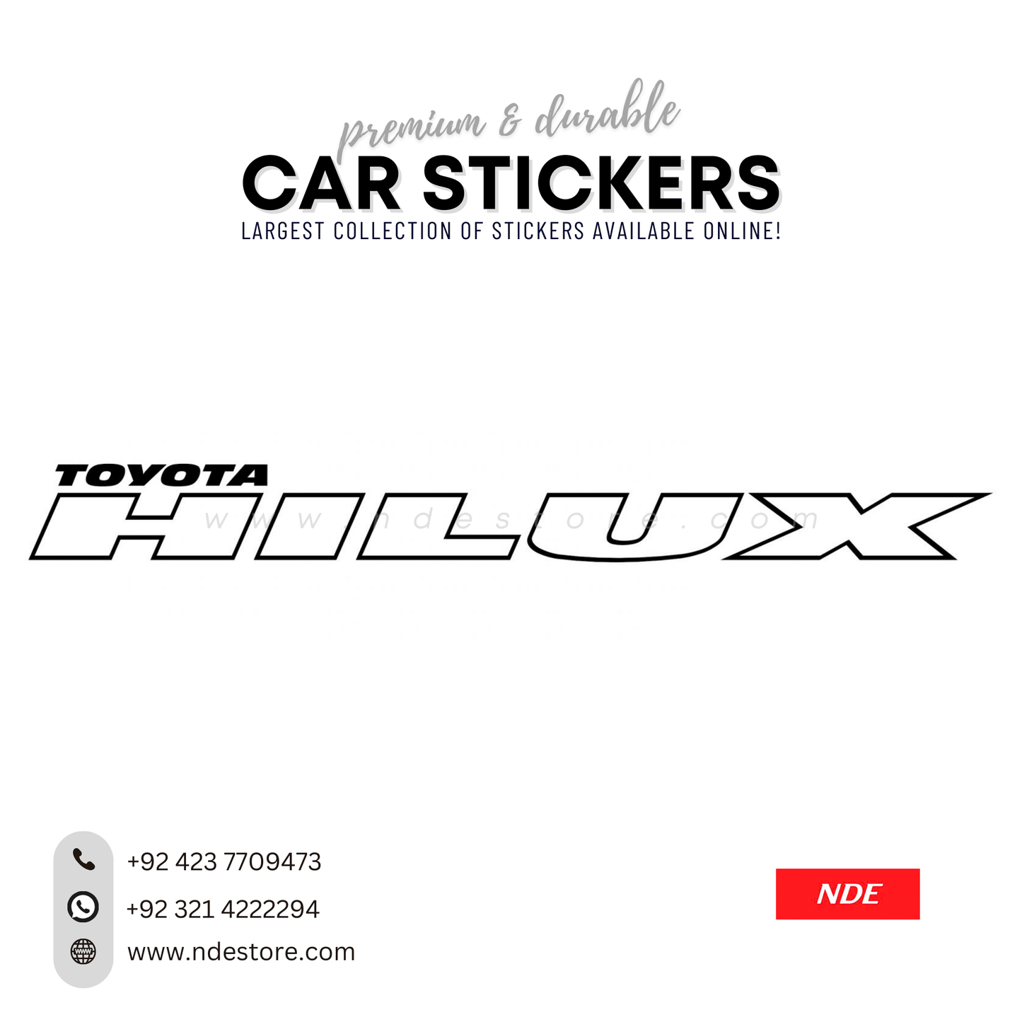 STICKER TOYOTA HILUX - ndestore.com