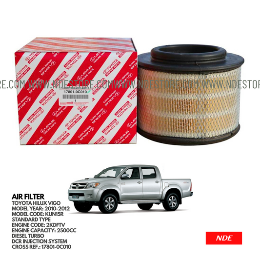 AIR FILTER ELEMENT GENUINE FOR TOYOTA HILUX VIGO (2010-2012)