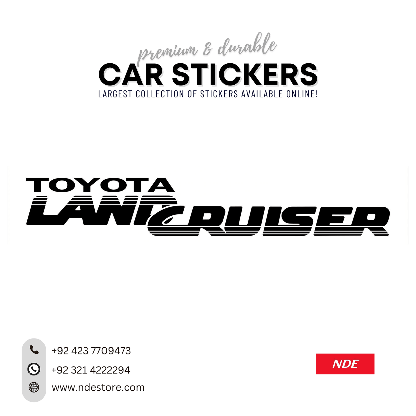 STICKER TOYOTA LANDCRUISER - ndestore.com