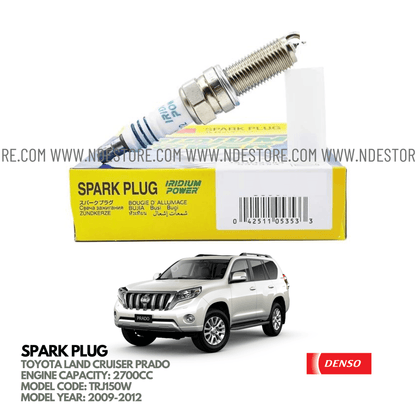 SPARK PLUG DENSO FOR TOYOTA LAND CRUISER PRADO 2700CC (2009-2012) - ndestore.com