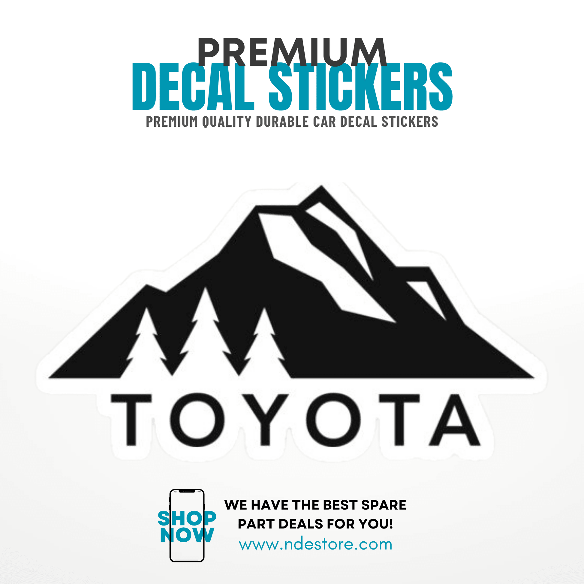 STICKER TOYOTA MOUNTAIN - ndestore.com