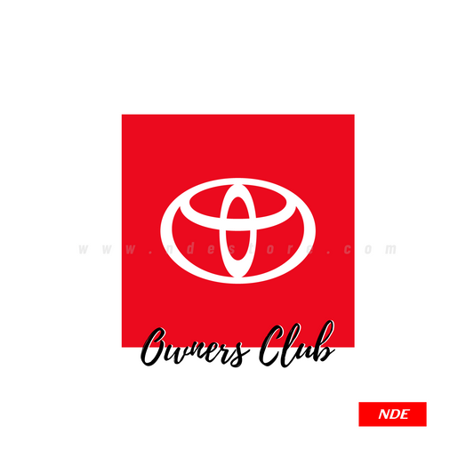 STICKER TOYOTA OWNER CLUB