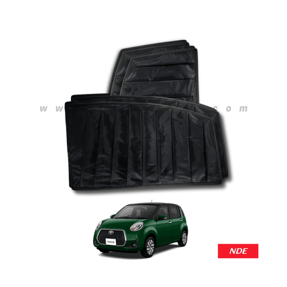 SUN SHADE BLACK WRINKLE FOR TOYOTA PASSO - ndestore.com