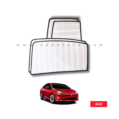 SUN SHADE WHITE WRINKLE FOR TOYOTA PRUIS