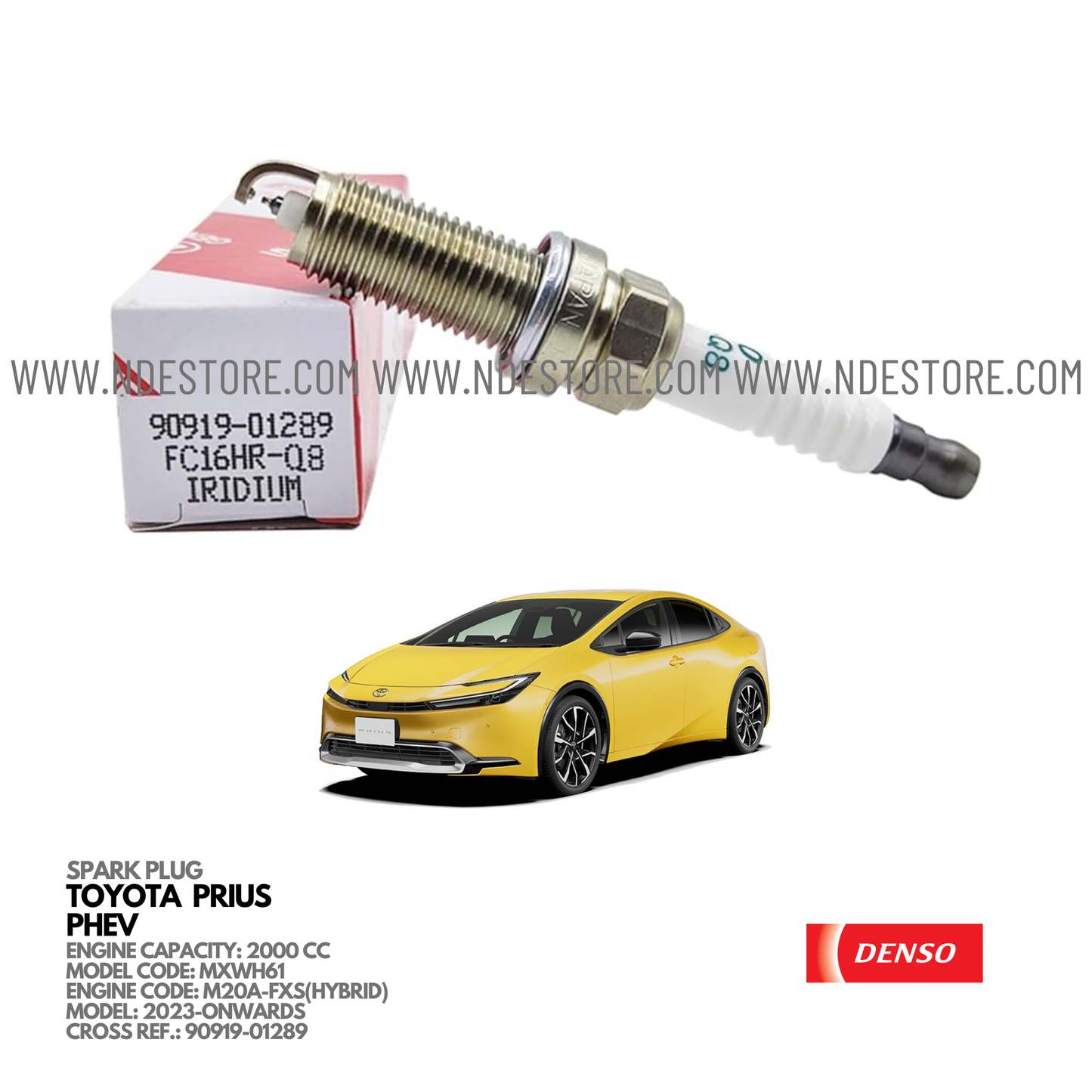 SPARK PLUG DENSO FOR TOYOTA PRIUS PHEV - ndestore.com